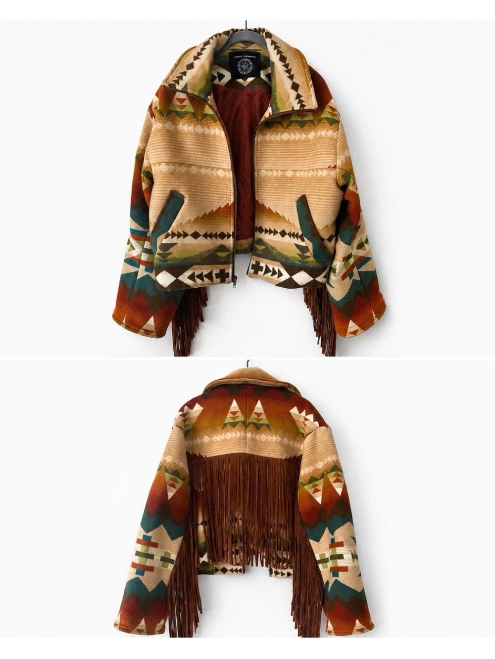 Lindsey thornburg Pendleton fringe jacket one size